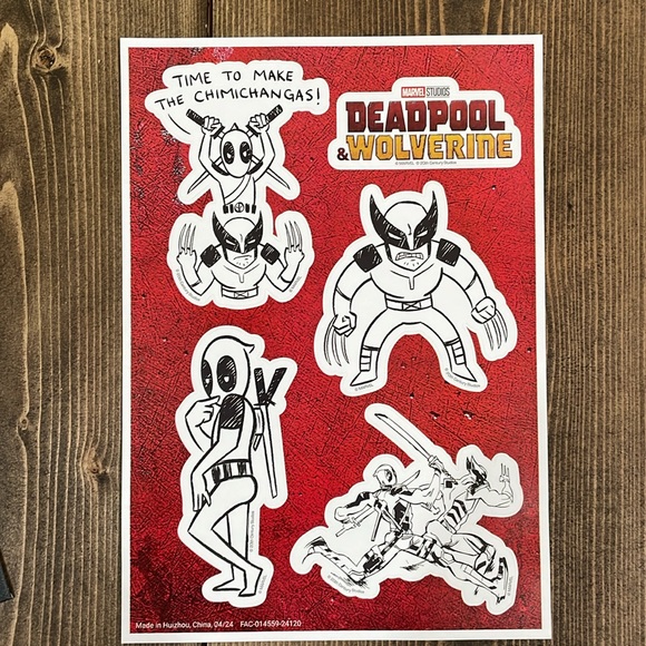 Deadpool & Wolverine Sticker Set - Picture 2 of 3